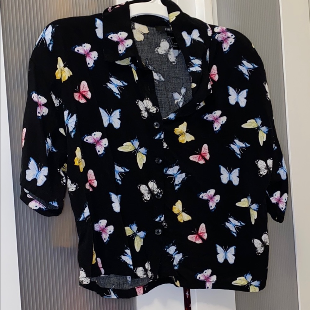 Butterfly crop top